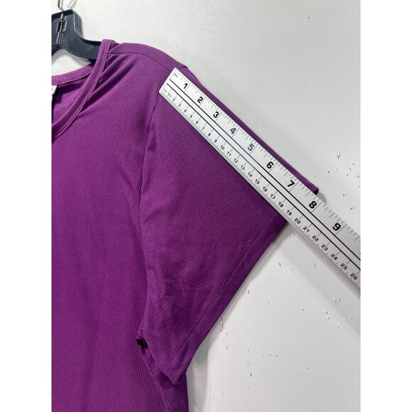 Rue 21 - Women's Short Sleeve Stretch Blouse - Purple - 4X - Picture 6 of 11